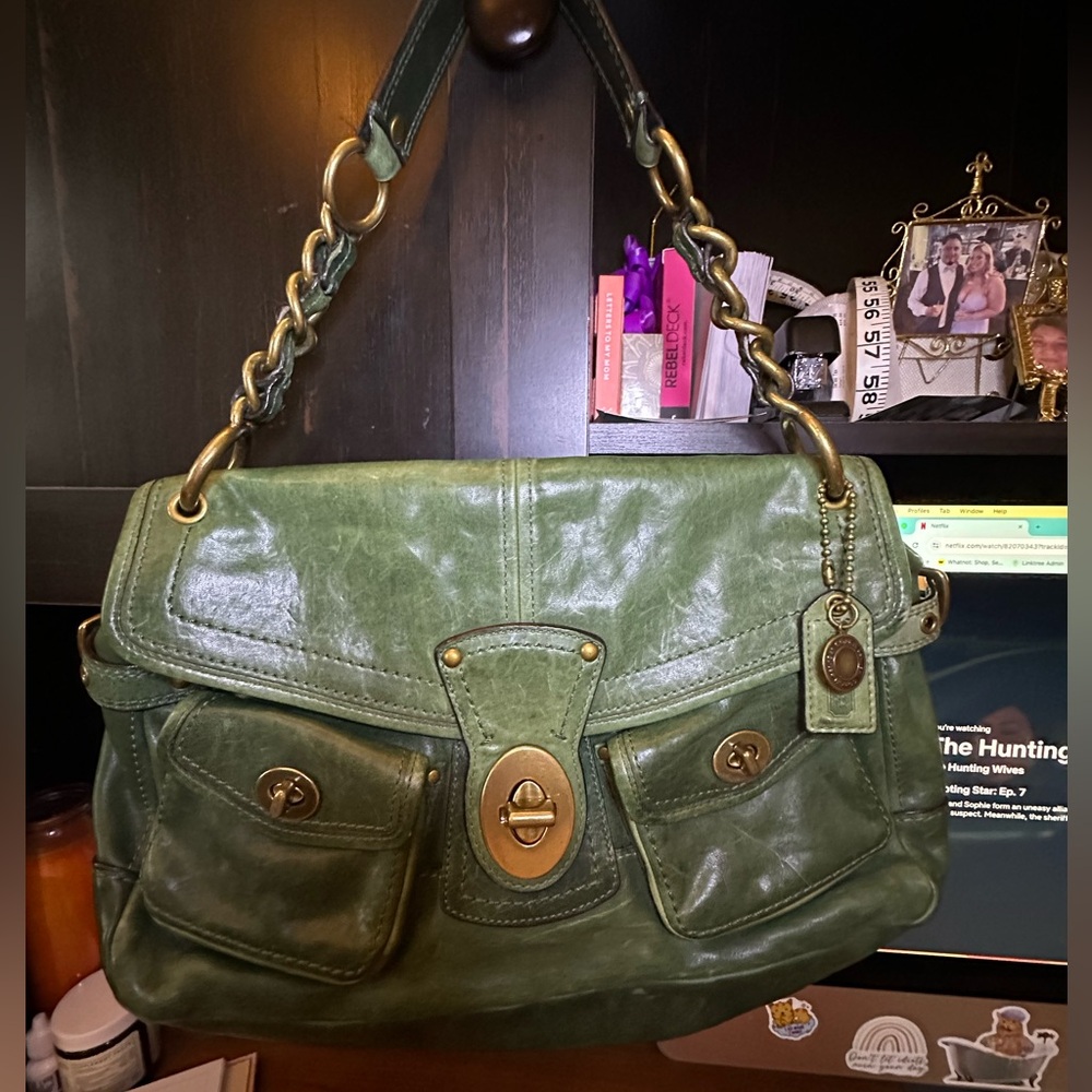 Vintage Coach Legacy Juniper Green Leigh Satchel